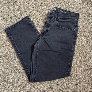 Sonoma Black Straight Jeans‎ Youth Kids Boys Size 16 5 Pockets Denim Faded Black